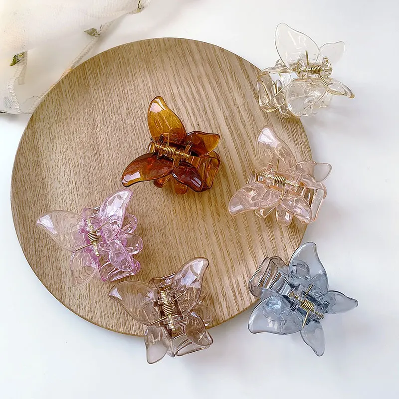 Pink Brown Purple Gray Blue Acrylic Butterfly Mini Claw Hair Clips Alloy Big Hairpins Clamp Headwear For Women Girls
Pink Brown Purple Gray Blue Acrylic Butterfly Mini Claw Hair Clips Alloy Big Hairpins Clamp Headwear For Women Girls