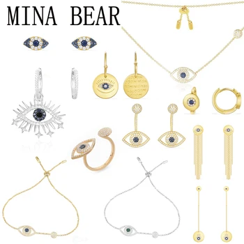 MINA BEAR Original 1: 1 High Quality Zirconia Lucky Eye Necklace Necklace Bracelet Earrings Women Fashion Luxury Accessories
MINA BEAR Original 1: 1 High Quality Zirconia Lucky Eye Necklace Necklace Bracelet Earrings Women Fashion Luxury Accessories