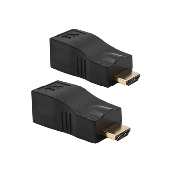30M 4K 3D HDMI Extender to RJ45 over Cat 5E/6 Network LAN Ethernet Adapter Transmitter RX TX for TV Projector
30M 4K 3D HDMI Extender to RJ45 over Cat 5E/6 Network LAN Ethernet Adapter Transmitter RX TX for TV Projector