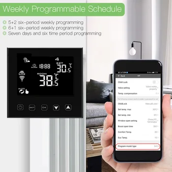 Intelligent Temperature Controller Mobile PhoneAPPGoogle VoiceWIFIUnderfloor Heating Temperature Controller Remote Thermostat
Intelligent Temperature Controller Mobile PhoneAPPGoogle VoiceWIFIUnderfloor Heating Temperature Controller Remote Thermostat