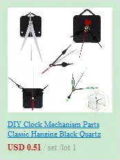 Description Picture 4 of itemDIY Clock Mechanism Parts Classic Hanging Black Quartz Watch Wall Clock Movement Quartz repair Movement with clock needles