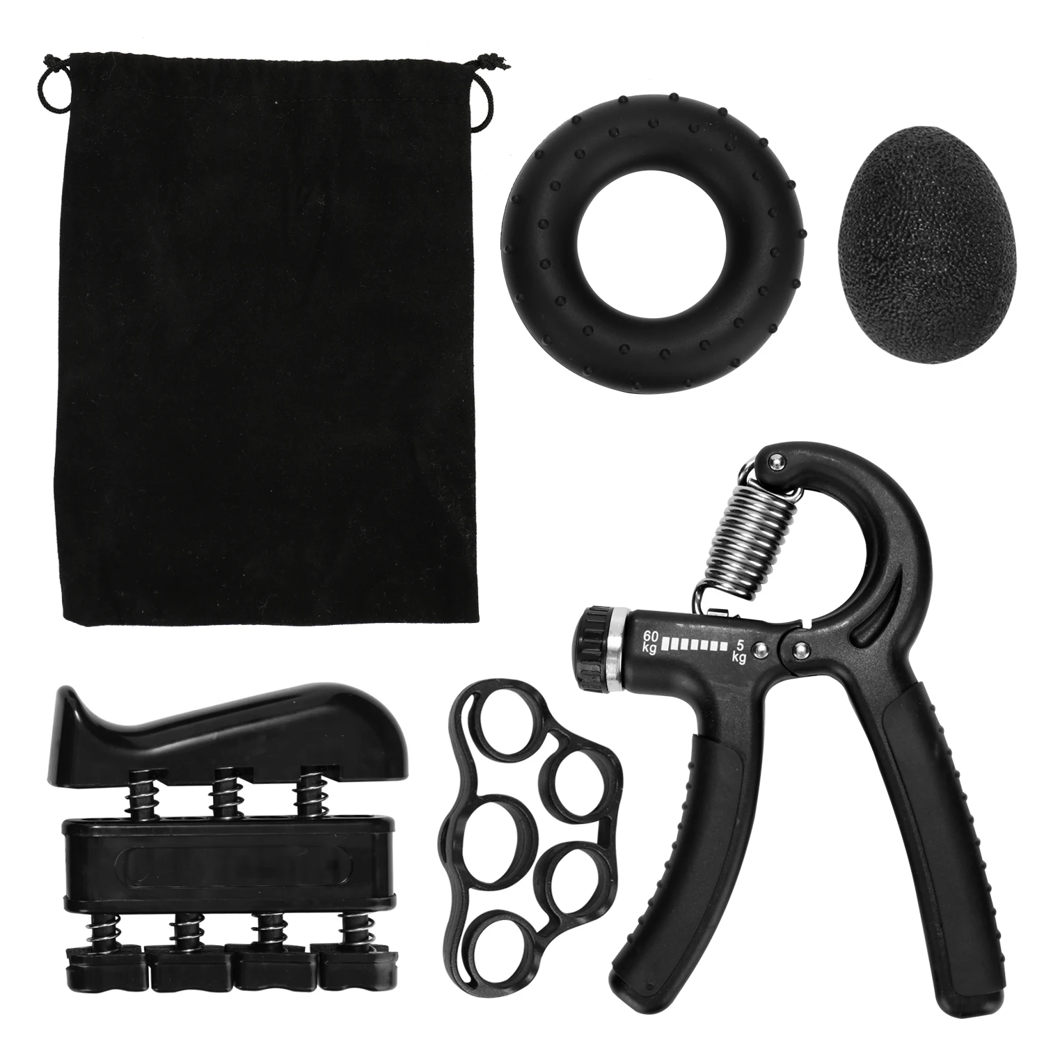 5 Pieces Hand Grip Trainer Set Finger Resistance Band Rubber Ring Hand Grips Trainer Fingers Exerciser Ball Hand Grip Trainer
5 Pieces Hand Grip Trainer Set Finger Resistance Band Rubber Ring Hand Grips Trainer Fingers Exerciser Ball Hand Grip Trainer