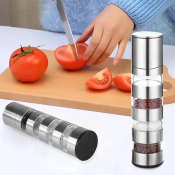 Pepper Mill Multi-layer Manual Salt Pepper Grinder Stainless Steel Seasoning Bottle Kitchen Accessories Household Cooking Tool
Pepper Mill Multi-layer Manual Salt Pepper Grinder Stainless Steel Seasoning Bottle Kitchen Accessories Household Cooking Tool