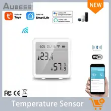 Tuya Smart Temperature And Humidity Sensor WiFi + Bluetooth-Compatible With Alarm Features Support For Smart Life APP
Tuya Smart Temperature And Humidity Sensor WiFi + Bluetooth-Compatible With Alarm Features Support For Smart Life APP