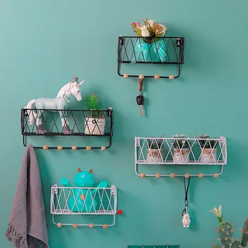 Nordic Creative Iron Wall Hook Storage Rack Creative Multifunctional Wall Decoration Shelf Home Decor Key Holder Metal Coat Hook
Nordic Creative Iron Wall Hook Storage Rack Creative Multifunctional Wall Decoration Shelf Home Decor Key Holder Metal Coat Hook