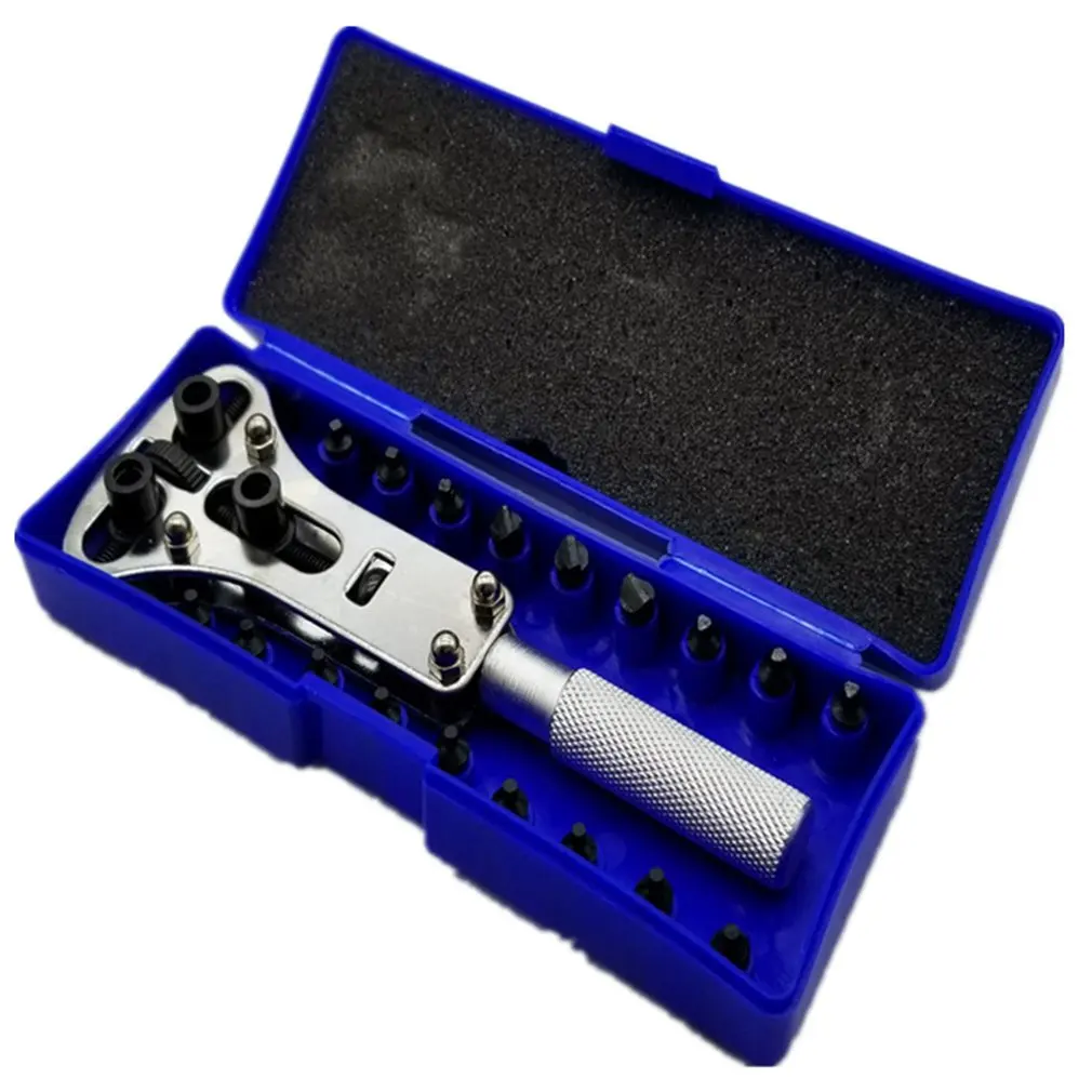 Multifunctional Meter Opener Steel Battery Screw Cover Remover Watch Band Back Case Opener Fixer Repair Tool Kit 1 Set
Multifunctional Meter Opener Steel Battery Screw Cover Remover Watch Band Back Case Opener Fixer Repair Tool Kit 1 Set