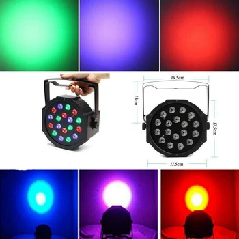 24W 18LED Stage Light RGB Disco Par Light With DMX512 For Disco DJ Projector Machine Party Decoration Stage Lighting
24W 18LED Stage Light RGB Disco Par Light With DMX512 For Disco DJ Projector Machine Party Decoration Stage Lighting