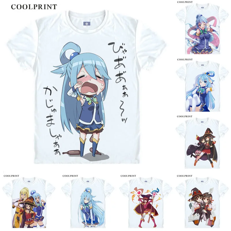 Kono Subarashii Sekai ni Shukufuku wo Konosuba T Shirt Aqua Megumin Tee Anime Custom Cosplay T-Shirt Print Short Sleeve TShirt
Kono Subarashii Sekai ni Shukufuku wo Konosuba T Shirt Aqua Megumin Tee Anime Custom Cosplay T-Shirt Print Short Sleeve TShirt