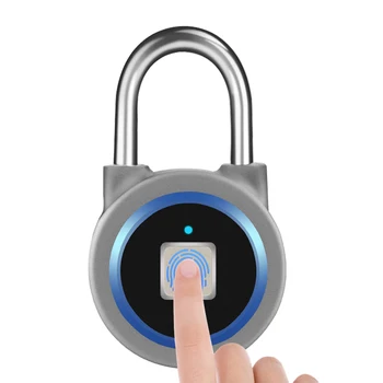 Smart Keyless Fingerprint Lock Biometric Portable Bluetooth Waterproof APP / Fingerprint Unlock Anti-Theft Security Padlock Door
Smart Keyless Fingerprint Lock Biometric Portable Bluetooth Waterproof APP / Fingerprint Unlock Anti-Theft Security Padlock Door
