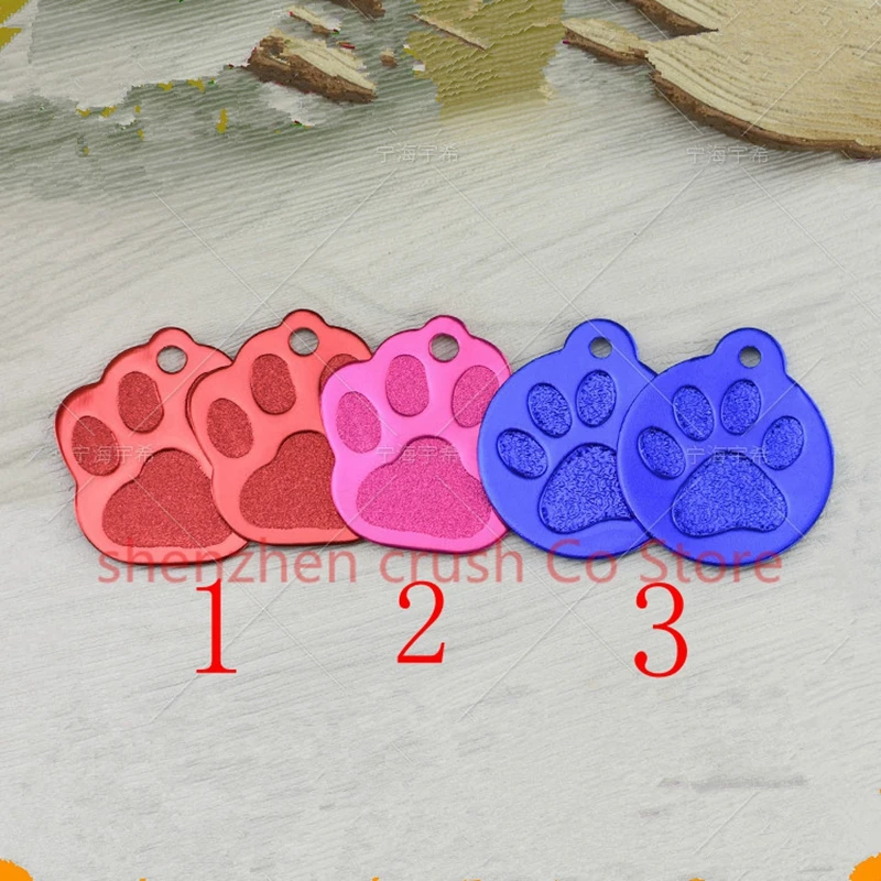 50pcs/lot wholesale Aluminum Pet Name Tag craved mobile number simple footprint dog id tag 3 colors DIT-026
50pcs/lot wholesale Aluminum Pet Name Tag craved mobile number simple footprint dog id tag 3 colors DIT-026