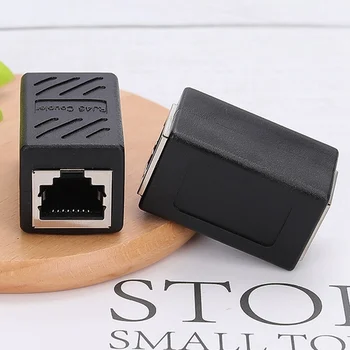 1PC Network Cable Connector Butt Joint Shielded Cable RJ45 Network Straight-Through Head Black Network Wiring Butt Joint 
1PC Network Cable Connector Butt Joint Shielded Cable RJ45 Network Straight-Through Head Black Network Wiring Butt Joint