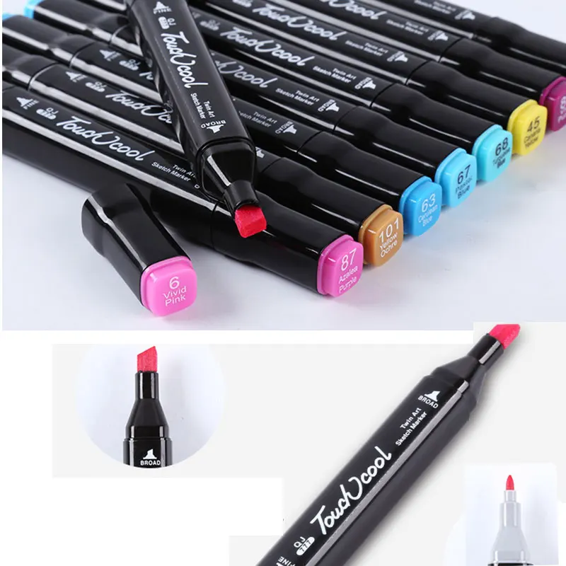 Фото Манга Профессиональные цветные акварельные ручки двойной - купить