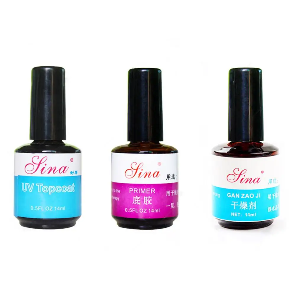 New 14ml UV Primer Gel Varnish Soak Off UV LED Gel Nail Polish Base Coat No Wipe Top Color Gel Polish Nail color gel 3 Kinds
New 14ml UV Primer Gel Varnish Soak Off UV LED Gel Nail Polish Base Coat No Wipe Top Color Gel Polish Nail color gel 3 Kinds
