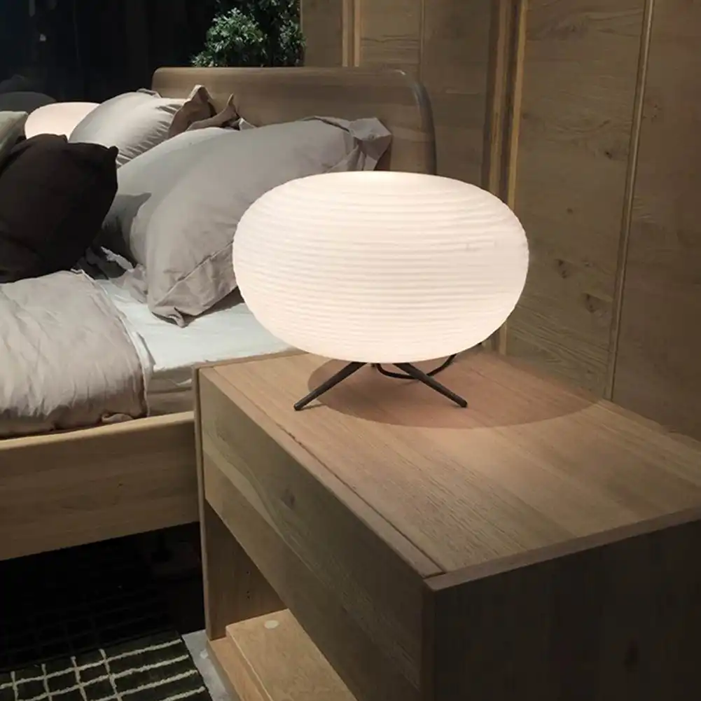 nordic glass table lamp, bedside table light, night lights with