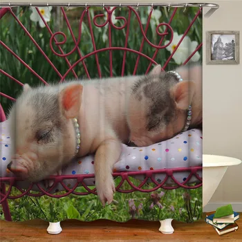 Cute Cartoon Pig Shower Curtain Waterproof Fabric High Quality Bathroom Shower Curtain Home Decor
Cute Cartoon Pig Shower Curtain Waterproof Fabric High Quality Bathroom Shower Curtain Home Decor