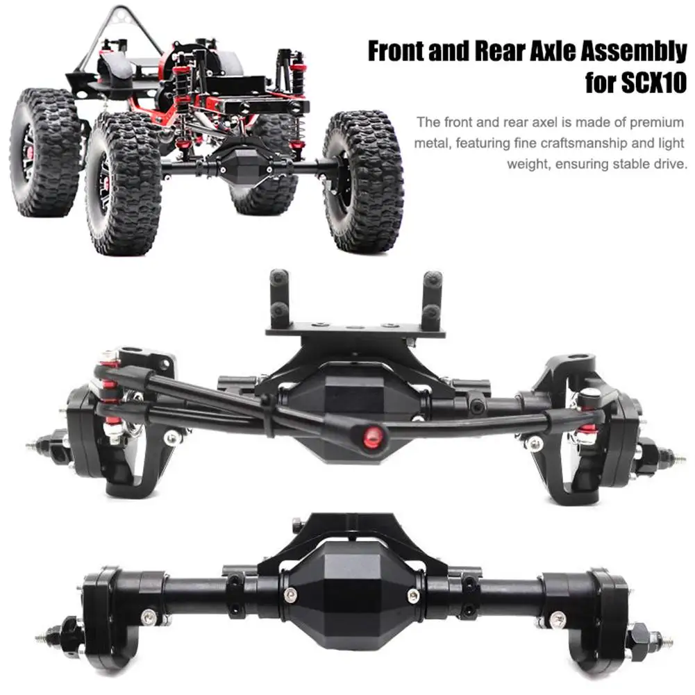 Remote Control Climbing Car Front And Rear Axle Upgraded Metal Frame Universal Axle Assembly RC Car Accessories For SCX10
Remote Control Climbing Car Front And Rear Axle Upgraded Metal Frame Universal Axle Assembly RC Car Accessories For SCX10
