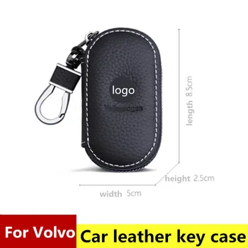 For Volvo XC90 XC60 S60L S80L S40 V40 V60 Genuine Leather Car Keychain Key Fob Case Cover Key Holder Rings wallet Auto Accessory 
For Volvo XC90 XC60 S60L S80L S40 V40 V60 Genuine Leather Car Keychain Key Fob Case Cover Key Holder Rings wallet Auto Accessory