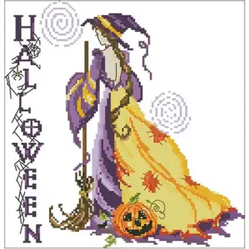Halloween witch patterns Counted Cross Stitch 11CT 14CT 18CT DIY Cross Stitch Kits Embroidery Needlework Sets home decor
Halloween witch patterns Counted Cross Stitch 11CT 14CT 18CT DIY Cross Stitch Kits Embroidery Needlework Sets home decor