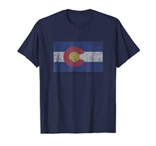 brand men shirt Colorado State Flag Denver Rocky Mountain Coloradan T Shirt(China)