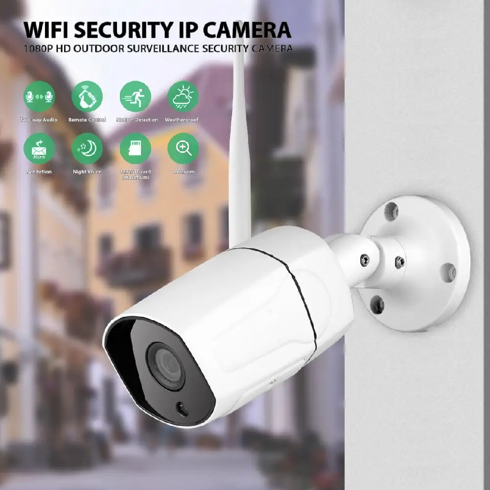 K23 Camera 1080P WiFi IP Camera Audio 2.0MP Outdoor Monitoring P2P Wireless Security Surveillance Waterproof 20m Night Vision
K23 Camera 1080P WiFi IP Camera Audio 2.0MP Outdoor Monitoring P2P Wireless Security Surveillance Waterproof 20m Night Vision