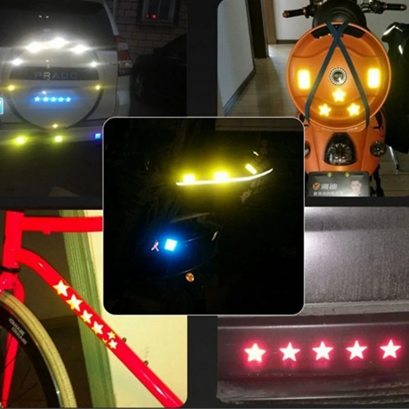 6Piece Car Door Safety Anti-collision Warning Reflective Strip Stickers Pentagram Sticker For Car Bus Motorcycle Bicycle Parts
6Piece Car Door Safety Anti-collision Warning Reflective Strip Stickers Pentagram Sticker For Car Bus Motorcycle Bicycle Parts