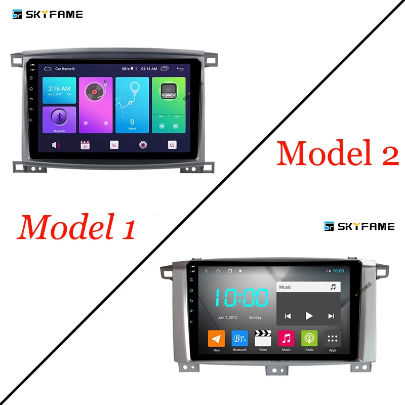 Автомобильная стереомагнитола SKYFAME 4G + 64G для Toyota Land Cruiser 100 2002-2005 Android