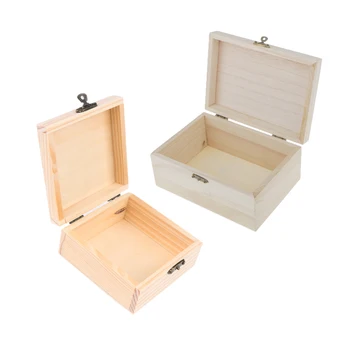 2 Pieces Natural Unfinished Wooden Jewelry Storage Container Box Case Wood Chest Art Craft
2 Pieces Natural Unfinished Wooden Jewelry Storage Container Box Case Wood Chest Art Craft