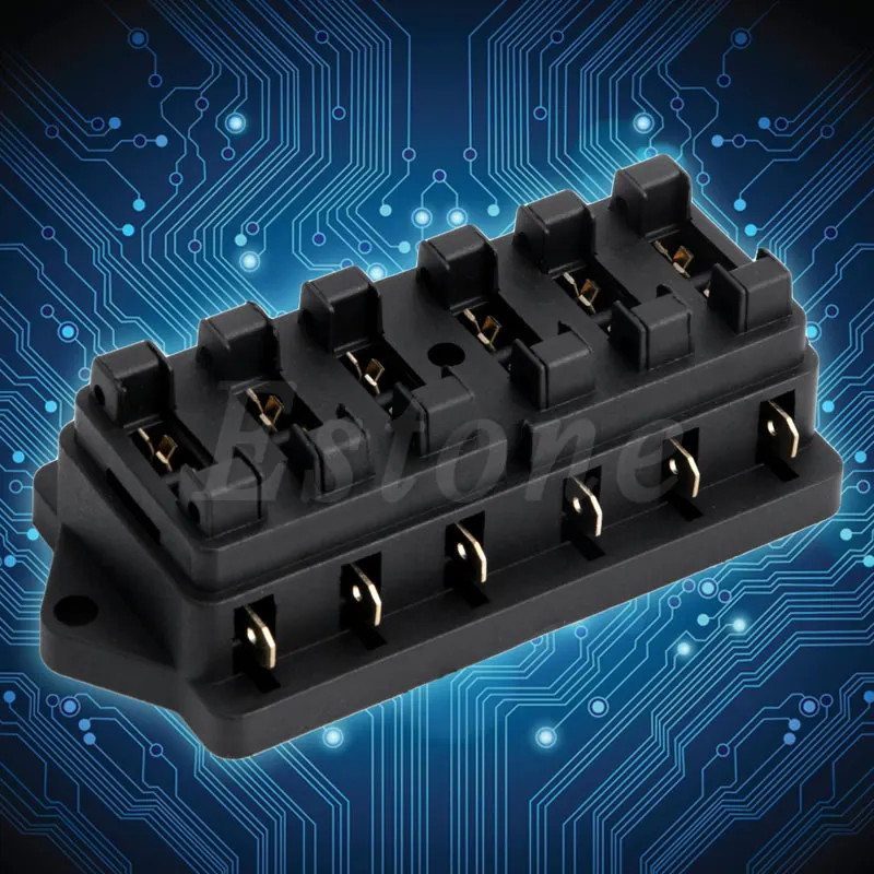Car Fuse Boxes Circuit Standard Car 6 Way ATO Automotive Blade Standard Fuse Box Block Holder Electrical Components
Car Fuse Boxes Circuit Standard Car 6 Way ATO Automotive Blade Standard Fuse Box Block Holder Electrical Components