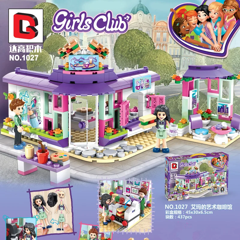 Dargo Building Blocks 1027 GIRL'S Series Art Cafe Children'S Educational DIY Small Particles Inserted Building Blocks Toy
Dargo Building Blocks 1027 GIRL'S Series Art Cafe Children'S Educational DIY Small Particles Inserted Building Blocks Toy
