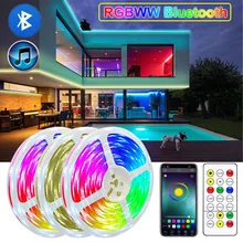 Bluetooth-compatible RGBWW LED Strip RGB Flexible Lamp Diode Tape Colorful LED Light Ribbon DC12V 5050/2835 for Kitch Bedroom
Bluetooth-compatible RGBWW LED Strip RGB Flexible Lamp Diode Tape Colorful LED Light Ribbon DC12V 5050/2835 for Kitch Bedroom