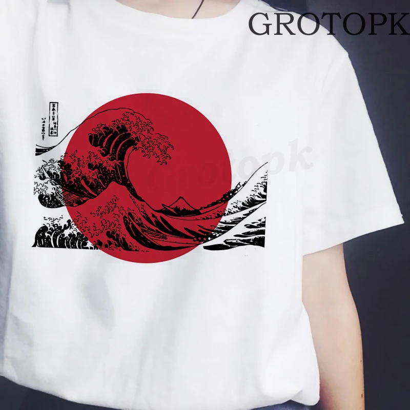 The Great Wave Off Kanagawa Japanese Casual Tshirt Women Printed T Shirts Summer Harajuku Simple Streetwear White Tops T-shirt
The Great Wave Off Kanagawa Japanese Casual Tshirt Women Printed T Shirts Summer Harajuku Simple Streetwear White Tops T-shirt