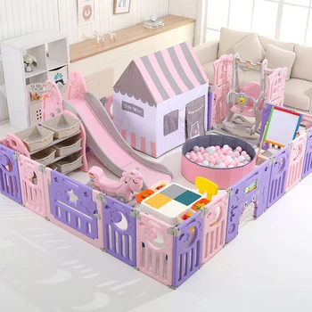 Luxury Children's Playground Folding Kid Playpen with Slide Swing Children's Playpen for Baby Playpen Toy Fence Ball Pit Tent
Luxury Children's Playground Folding Kid Playpen with Slide Swing Children's Playpen for Baby Playpen Toy Fence Ball Pit Tent
