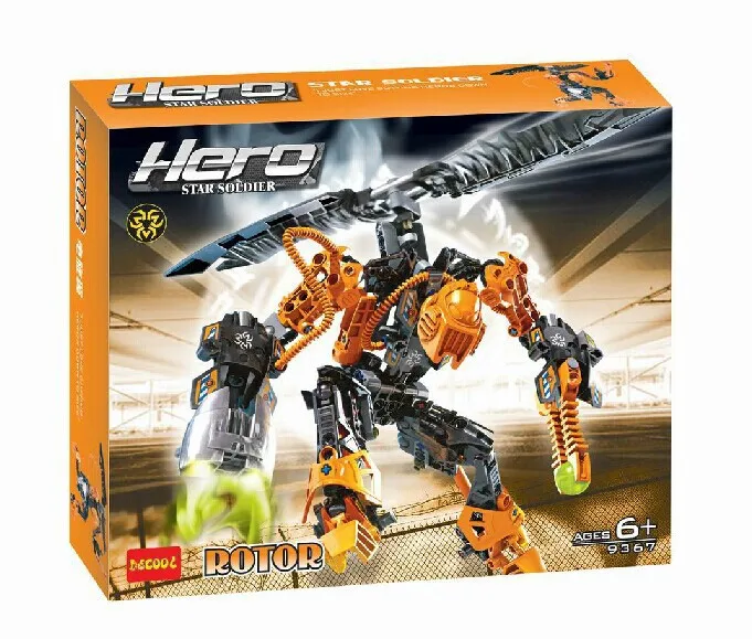 Серия Hero-Electric Decool 9367 Rotors.152 шт 3d Diy Фигурки игрушки для детей развивающие