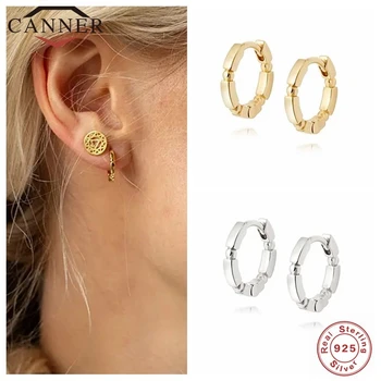CANNER Simple Style Real 925 Sterling Silver Hoop Earrings for Women Fashion Piercing Earring Earings Fine Jewelry pendientes
CANNER Simple Style Real 925 Sterling Silver Hoop Earrings for Women Fashion Piercing Earring Earings Fine Jewelry pendientes