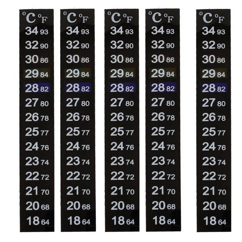 Dual Scale 18 34-Degree Fish Tank Liquid Thermometer Temperature Sticker Stick-on Fahrenheit Digital LCD Adhesive Strip Sticky
Dual Scale 18 34-Degree Fish Tank Liquid Thermometer Temperature Sticker Stick-on Fahrenheit Digital LCD Adhesive Strip Sticky