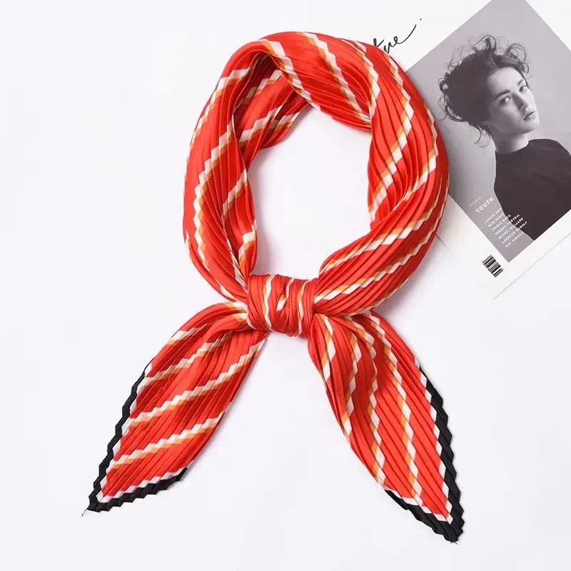 Fashion Women Pleated Small Scarf Four Seasons Art Retro Wild Decoration Sweet Neckerchief Bufanda
Fashion Women Pleated Small Scarf Four Seasons Art Retro Wild Decoration Sweet Neckerchief Bufanda