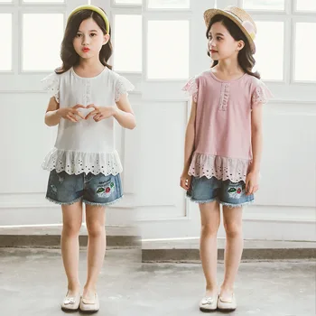 Summer Kids T-shirt Teen Girls Patchwork Hollow Mother Daughter T-shirt Baby Girls Cotton Tops Tees Children Clothing
Summer Kids T-shirt Teen Girls Patchwork Hollow Mother Daughter T-shirt Baby Girls Cotton Tops Tees Children Clothing