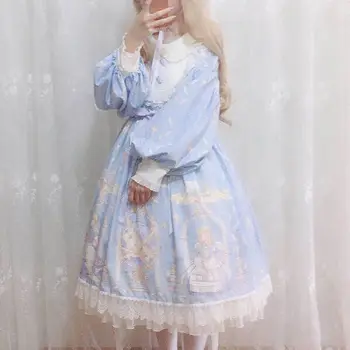 Sweet lolita dress vintage printing lace angel lace bowknot high waist victorian dress kawaii girl gothic lolita op cos loli
Sweet lolita dress vintage printing lace angel lace bowknot high waist victorian dress kawaii girl gothic lolita op cos loli