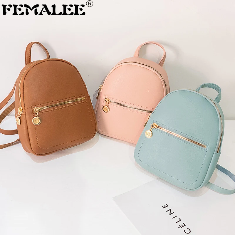 New Women 2019 PU Leather Fashion Student Backpack Lady Mini School Bags Girls Small Knapsack Feminina Back Pack Casual Mochilas 
New Women 2019 PU Leather Fashion Student Backpack Lady Mini School Bags Girls Small Knapsack Feminina Back Pack Casual Mochilas