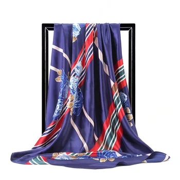 2020 Luxury Brand New Style 90cm Large Square Silk Headscarf Soft Printed Scarf Women scarves poncho infinity chiffon hijab
2020 Luxury Brand New Style 90cm Large Square Silk Headscarf Soft Printed Scarf Women scarves poncho infinity chiffon hijab
