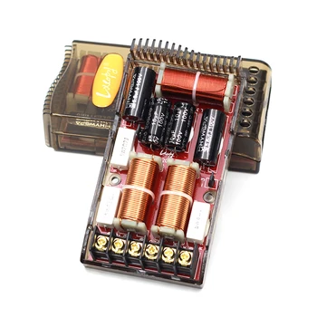 2PCS 2 Way 180W Car Speaker Treble 2800Hz Bass Frequency Divider Circuits MKT Automotive Hifi Stereo Audio Crossover Filters
2PCS 2 Way 180W Car Speaker Treble 2800Hz Bass Frequency Divider Circuits MKT Automotive Hifi Stereo Audio Crossover Filters