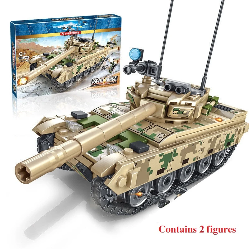 432Pcs Building Blocks Heavy Armor Main BattleTank Model Building Blocks Military Army Soldier Brick Compatible Blocks Toys
432Pcs Building Blocks Heavy Armor Main BattleTank Model Building Blocks Military Army Soldier Brick Compatible Blocks Toys