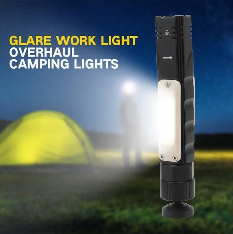 Multifunctional 360-degree Magnet Anti-fall Flashlight LED Variable light Flashlight Lamp USB Rechargeable Tactical Light Zoom
Multifunctional 360-degree Magnet Anti-fall Flashlight LED Variable light Flashlight Lamp USB Rechargeable Tactical Light Zoom