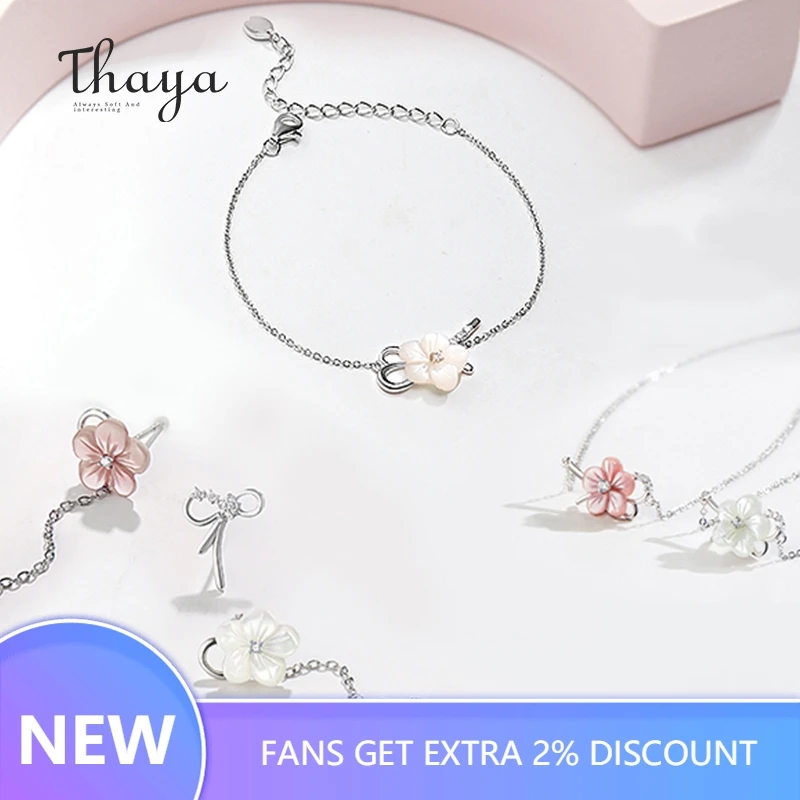 Thaya Pink White Flower Sets Natural shell Design 925 Sterling Silver Earrings Necklace Bracelet Sets for Women Jewelry
Thaya Pink White Flower Sets Natural shell Design 925 Sterling Silver Earrings Necklace Bracelet Sets for Women Jewelry