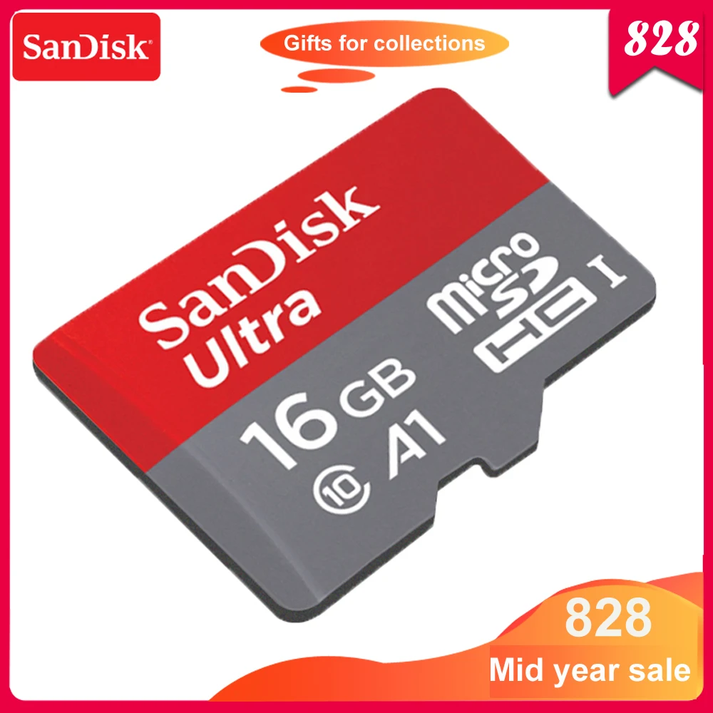 

SanDisk Micro SD Card 16GB 32GB 64GB 128GB Memory Card Max 98MB/s C10 U1 A1 Flash TF Microsd Card for Phone Computer SDXC SDHC