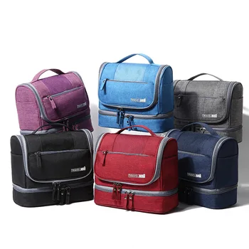 Waterproof Travel Cosmetic Bag Large Capacity Portable Wash Bag Zipper Handbag Organizer Bag Storage Case Digital Device Bags 1p 
Waterproof Travel Cosmetic Bag Large Capacity Portable Wash Bag Zipper Handbag Organizer Bag Storage Case Digital Device Bags 1p