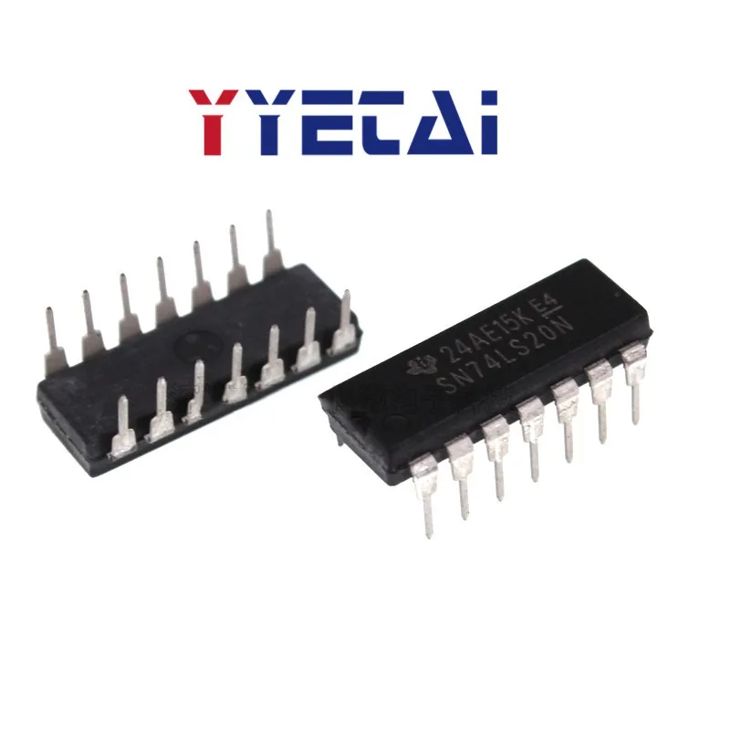 TAI 10PCS In-line HD74LS20P SN74LS20N 74LS20 DIP-14 dual 4 input and gate logic chip
TAI 10PCS In-line HD74LS20P SN74LS20N 74LS20 DIP-14 dual 4 input and gate logic chip