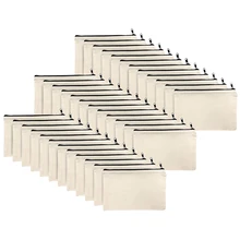 36Pcs Canvas Zipper Bag Pencil Case Cosmetic Bag Blank Bag DIY Craft Bag Cosmetic Bag Cosmetic Bag DIY Craft School
36Pcs Canvas Zipper Bag Pencil Case Cosmetic Bag Blank Bag DIY Craft Bag Cosmetic Bag Cosmetic Bag DIY Craft School