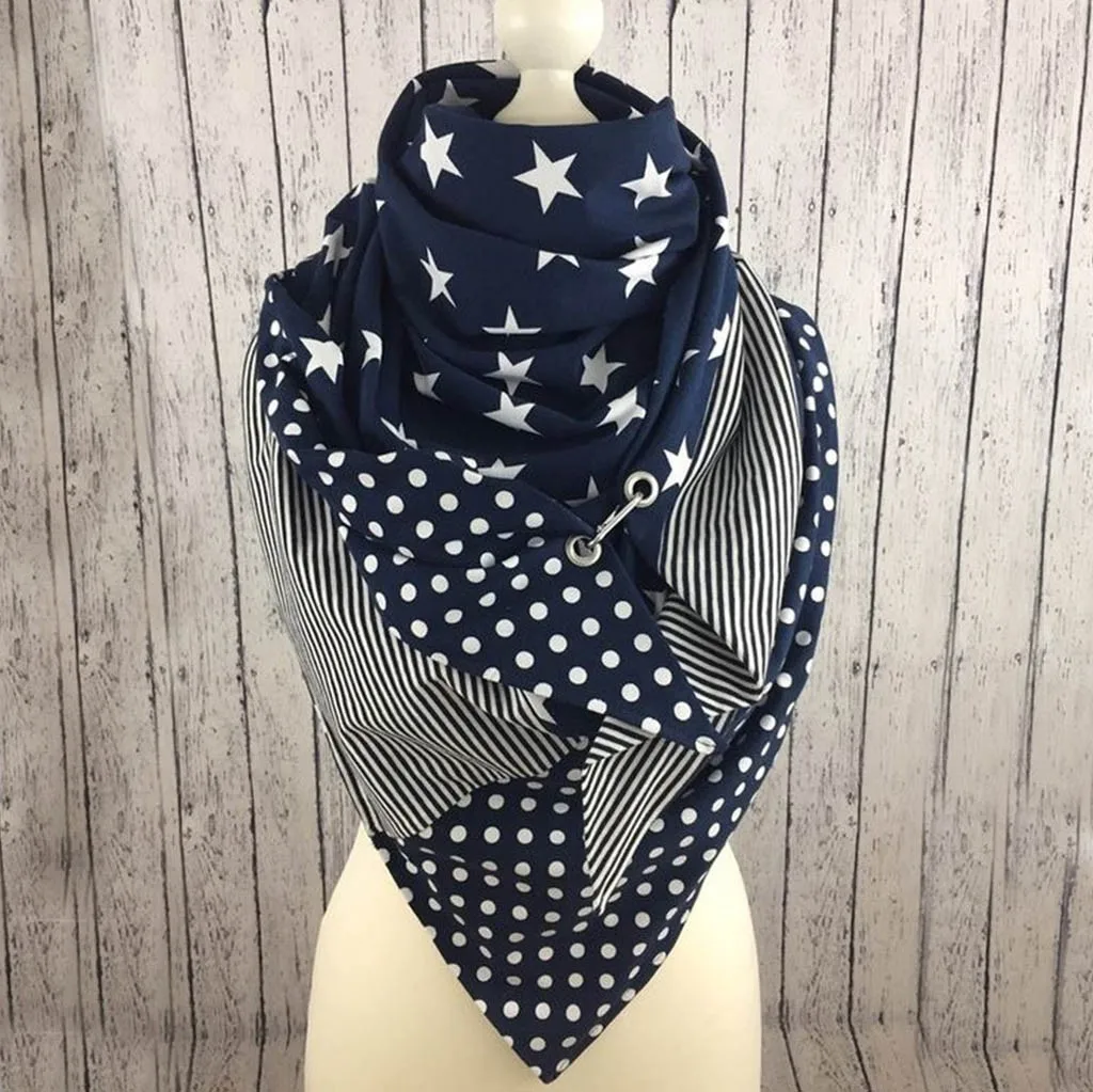Dot Printing Scarf Patchwork Button Vintage Malaysia Scarfes Soft Wrap Muffer Women Warm Shawlsc Scarf bufandas invierno mujer
Dot Printing Scarf Patchwork Button Vintage Malaysia Scarfes Soft Wrap Muffer Women Warm Shawlsc Scarf bufandas invierno mujer