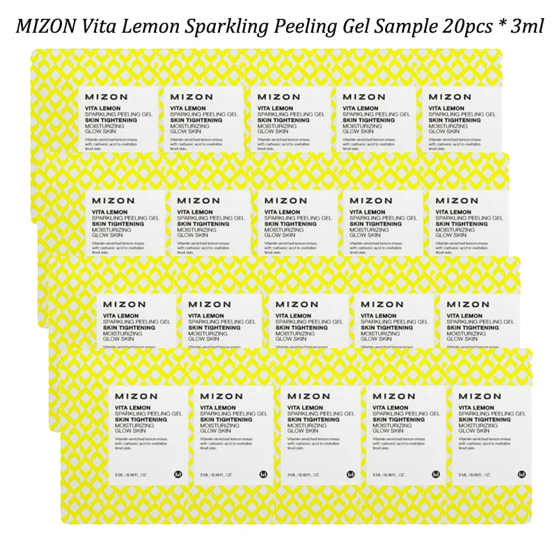 MIZON Vita Lemon Sparkling Peeling Gel Sample 20pcs Exfoliating Gel Scrubs Hyaluronic Acid Cleanser Cleanser Face Anti-spot Gel
MIZON Vita Lemon Sparkling Peeling Gel Sample 20pcs Exfoliating Gel Scrubs Hyaluronic Acid Cleanser Cleanser Face Anti-spot Gel